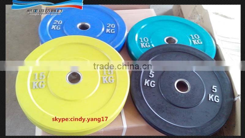 2015 NEW High Quality Colored Olympic Bumper Plates Crossfit Olympic Weight Plate s Bumper Plates Solid Bumper Plates ,Odorless