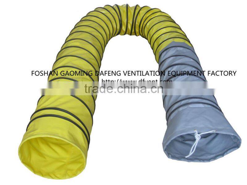 pvc coated and fiberglass heat resistant flexible duct hose