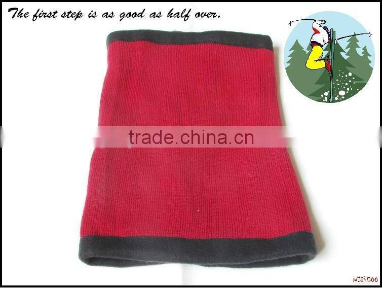 plain color knitted winter neck warmer scarf