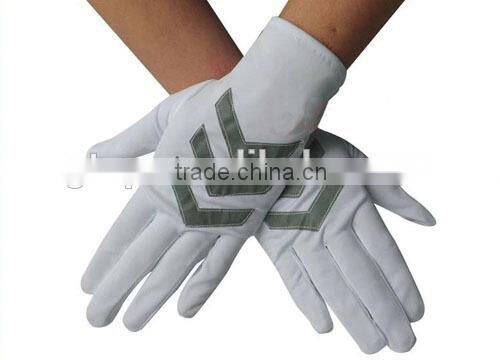 white guard gloves