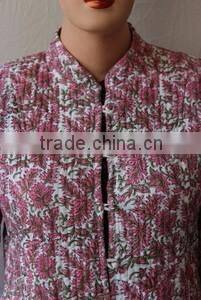 Vintage kantha quilted jacket reversible ethnic quilted jacket