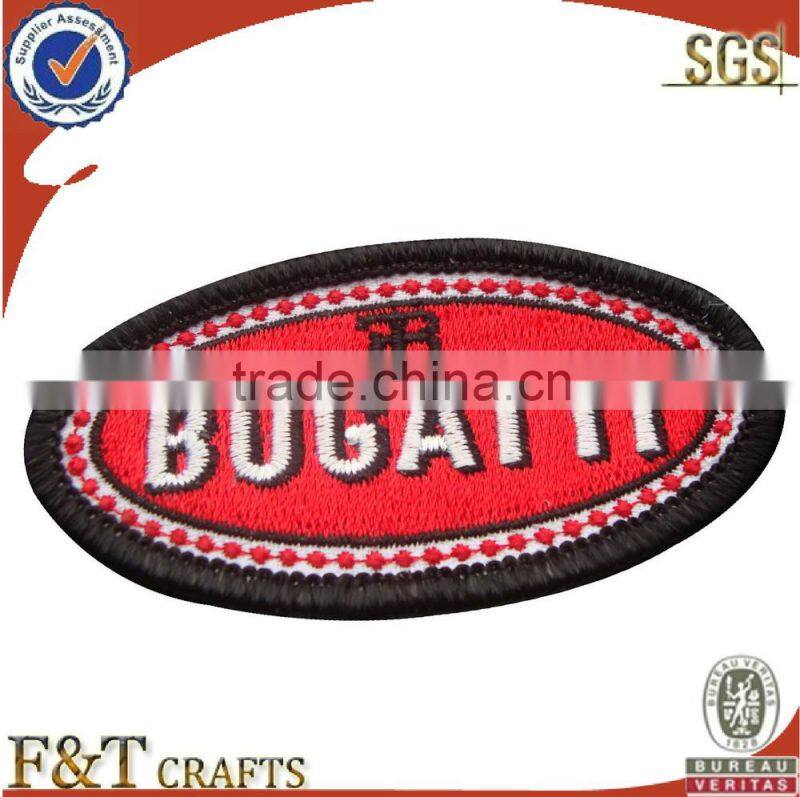 High quality custom souvenir embroidery patch/embroidery biker patch/self-adhesive embroidery patch