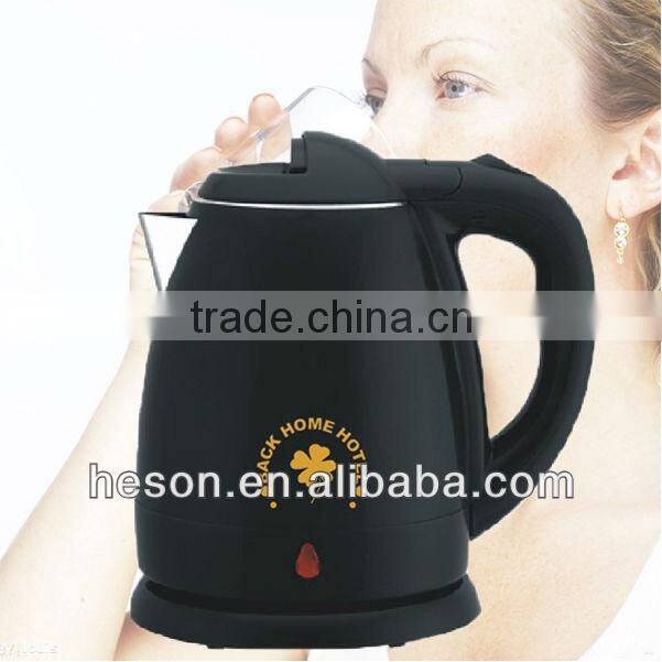 Plastic Electric Water Kettle (stainless steel inside)1.2L,european electrical supplies