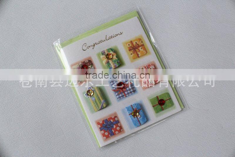 Hot sale new funny diy christmas day greeting card