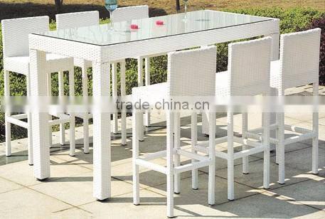 outdoor furniture PE rattan bar chair