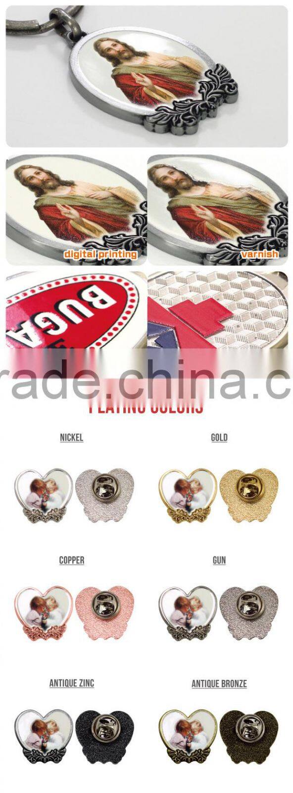 Personalized cheap promotion artist printing pin for giveaway/souvenir