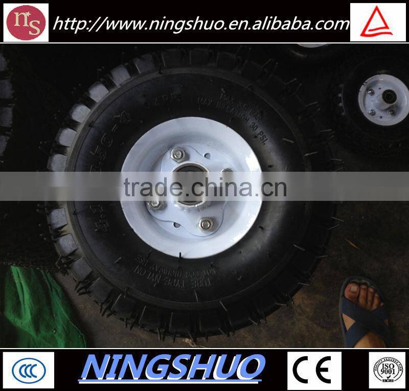 China industry of 10 inch small pneumatic rubber wheelbarrow wheel