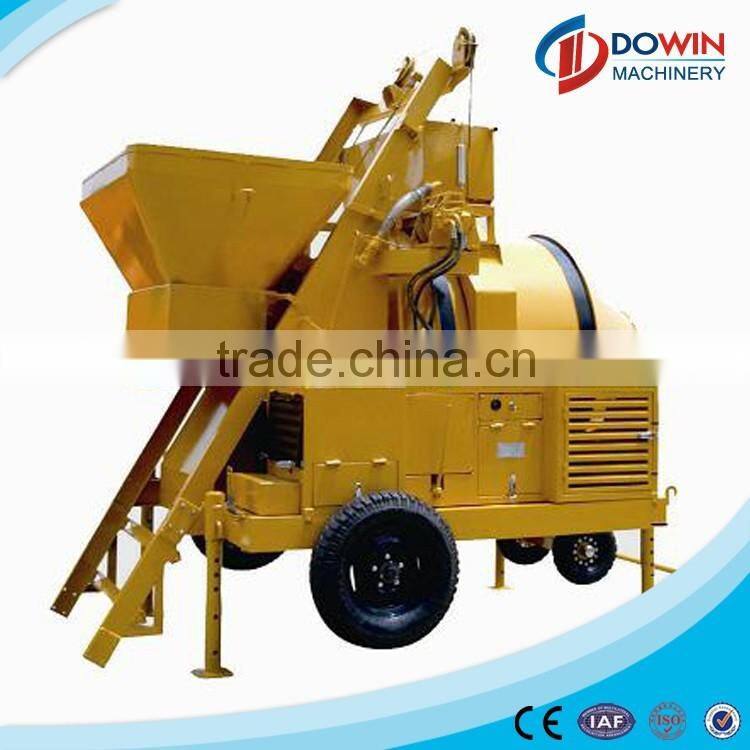 JZR500 diesel engine loading hydraulic pump concrete mixer
