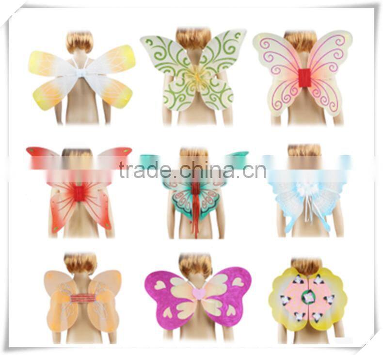 2016 New arrval wholesale girls party fairy butterfly wings costume