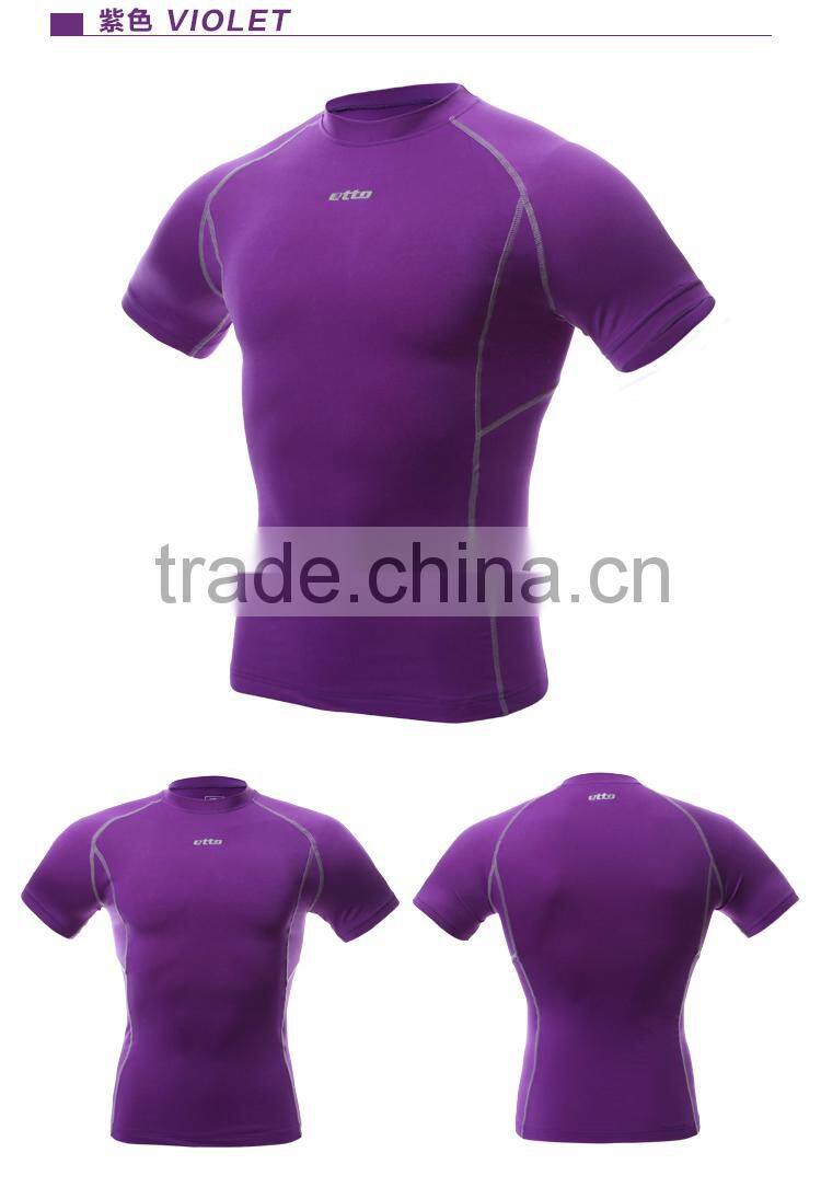 Custom Sports Training T-Shirts Dri Fit Fitness Compression Shirt for Men
