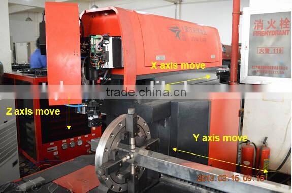 1000W YAG Sheet Metal Laser Cutting Machine with Metal Scroll Bed