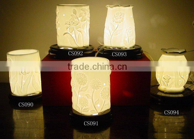 ceramic lamp, house lamp, glittering and translucent
