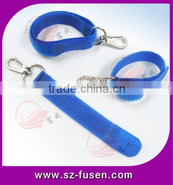 Black Nylon adjustable magic tape straps