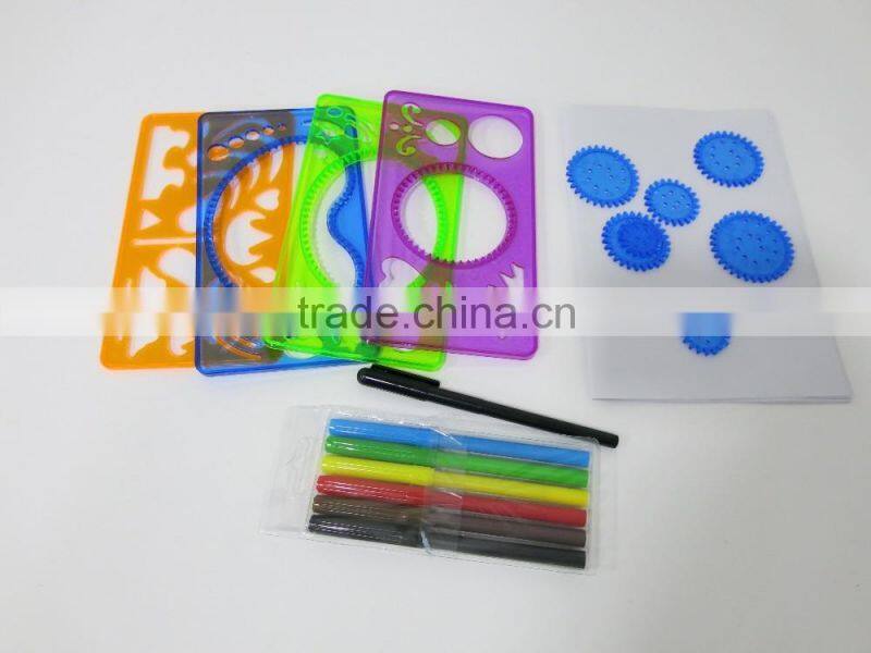 special art Drawing set spirograph toy for kid