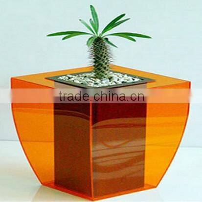 exquisite design clear acrylic flower pots Shenzhen factory