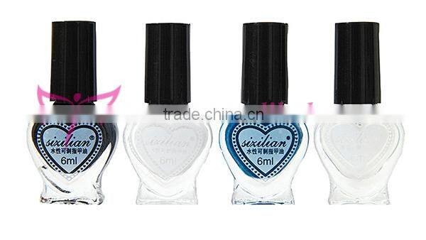 Easam hot 4pcs peel off nail polish gift set