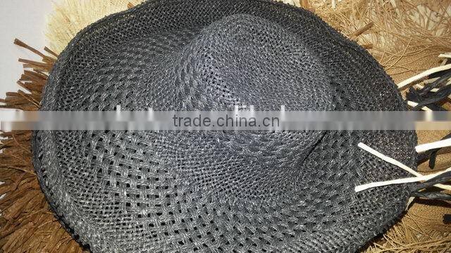 2015 New Arrival top quality floppy straw caps with colorful body