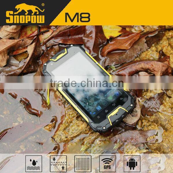 IP68 walkie talkie waterproof snopow M8 dual cpu 4 sim card mobile phone