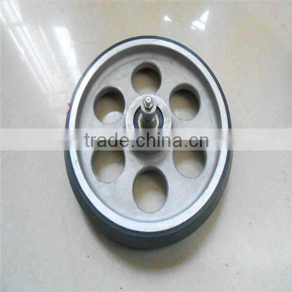 Guide wheel pattern paint roller blind fabric