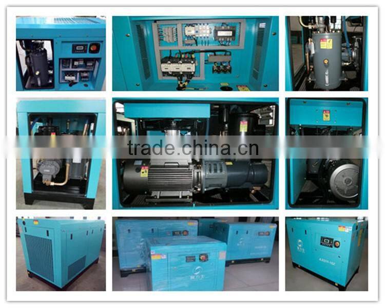 15kw 20hp 2.6m3/min 7 bar super silent competitive price industrial screw air compressor
