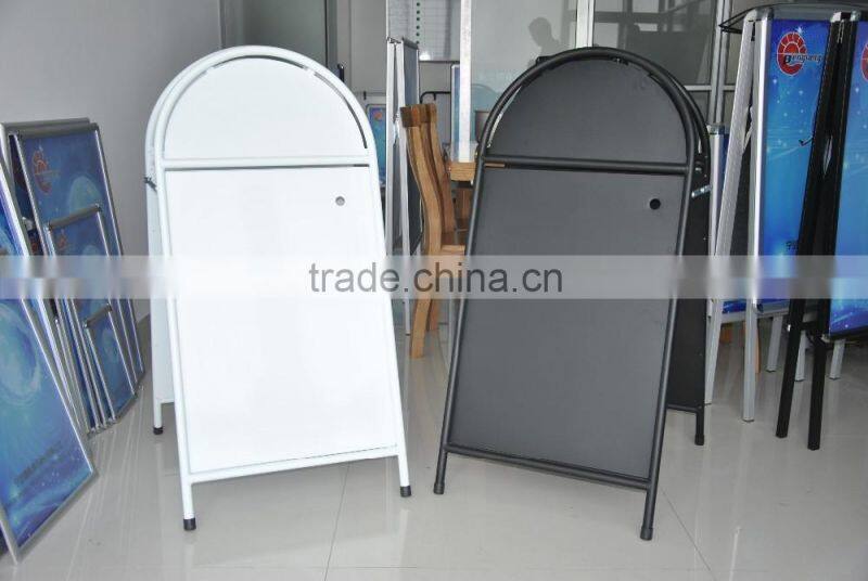 powder coated metal double sides poster stand A board pavement sign 22*28