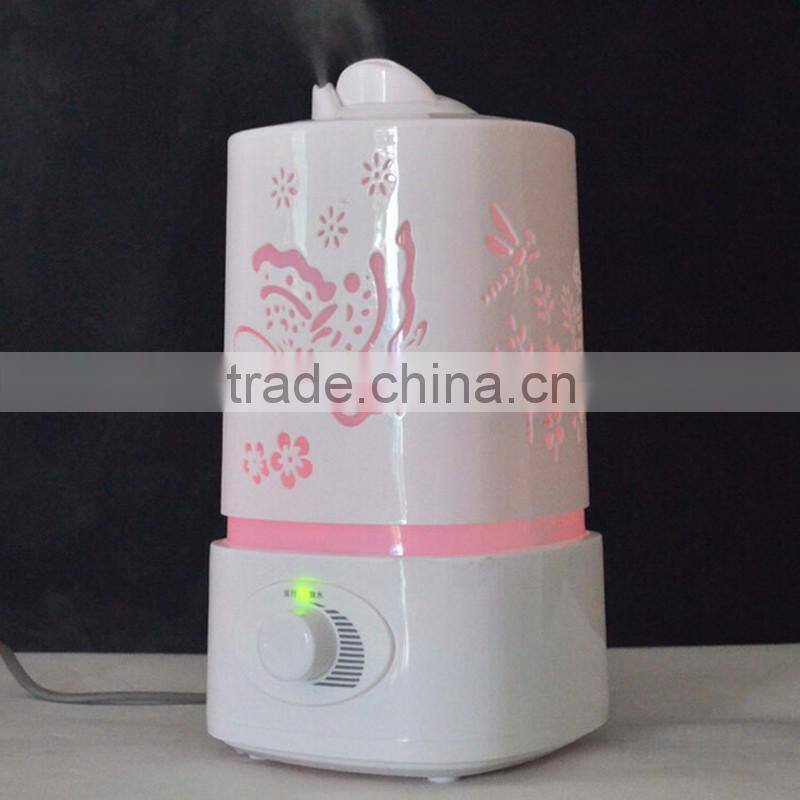2016 Top Rated Home Appliance Ultrasonic Humidifier With 1.5 L Water Tank In PP Material