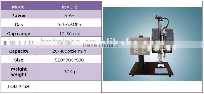 Semi-auto desktop cap closer machine on sale