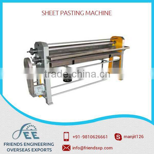 Automatic Colorful Sheet Pasting Machine with Easy Installation at Lowest Price