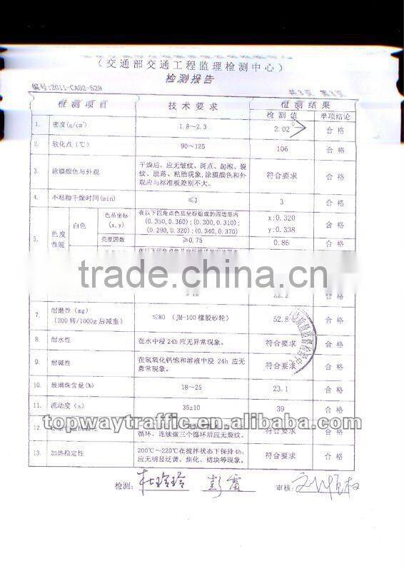 TOP WAY Traffic White thermoplastic road marking paint
