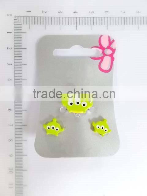 Cute acrylic micky mouse earring and ring set for children