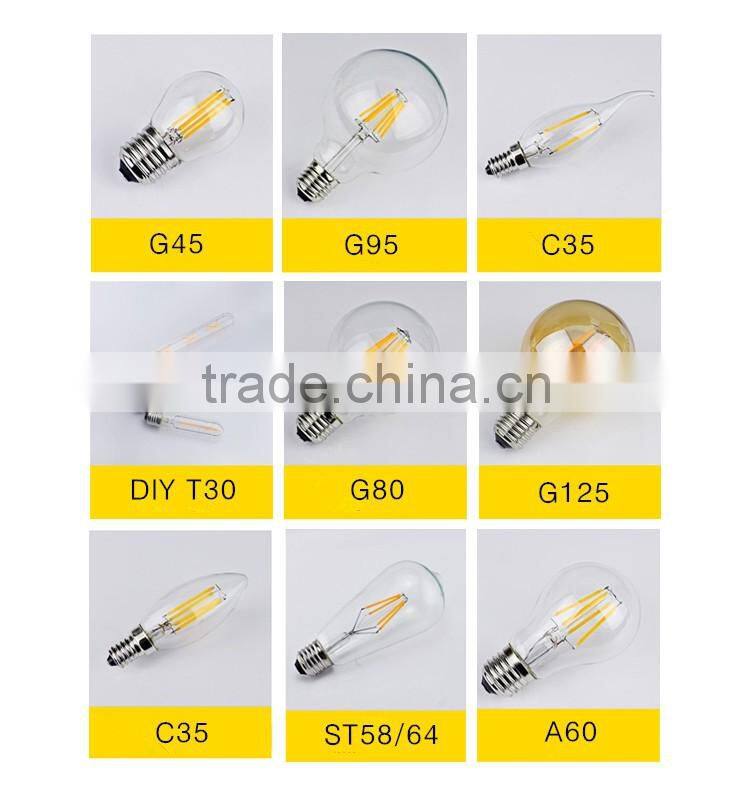 2W SMD led filament candle Bulb 2200k