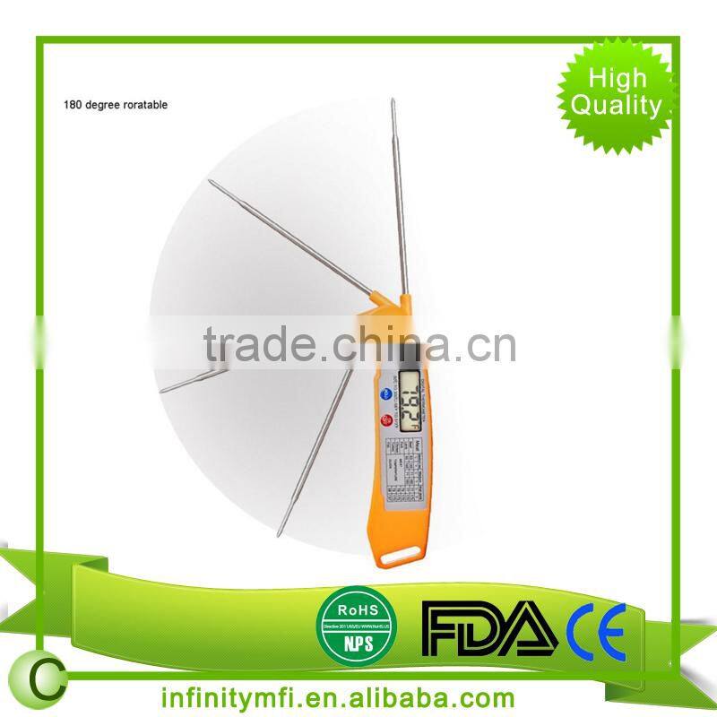 Amazon best selling Instant Read Digital Food Thermometer With Collapsible Probe, Meat Thermometer for Grill,BBQ,Oven,Cooking