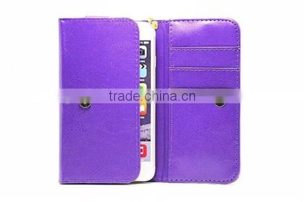 Wrislet Bag Clutch Wallet Case Cover skin Card Cash Slot Pouch For Lenovo a808
