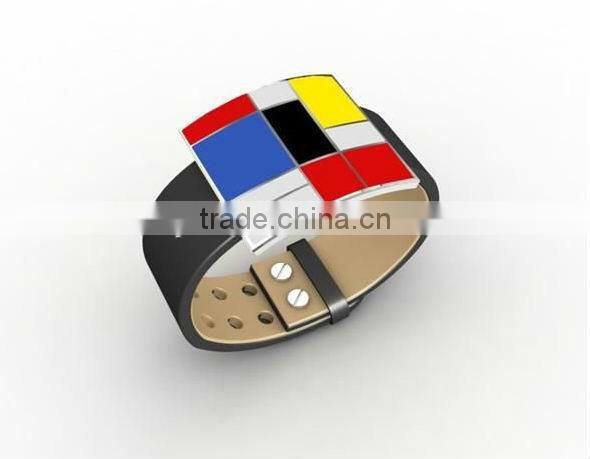 Wholesale alibaba personalized mens leather bracelets#6464