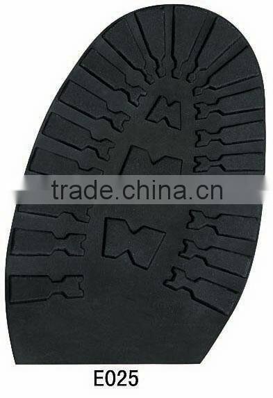 E025 Rubber Shoes Repair Material of TOOTH SHAPE SOLE
