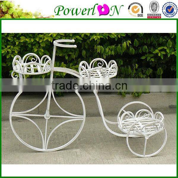 Wrought Iron Bicycle Flower Pot Stand