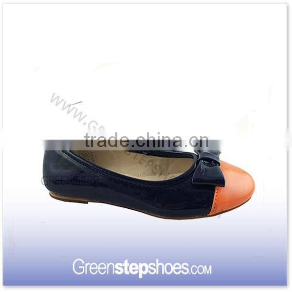 Golden Color Beautiful New Model Girls Shoes Children Leather Shoes