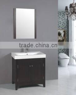 hotel modern mirror floor mounted bathroom vanity RA188