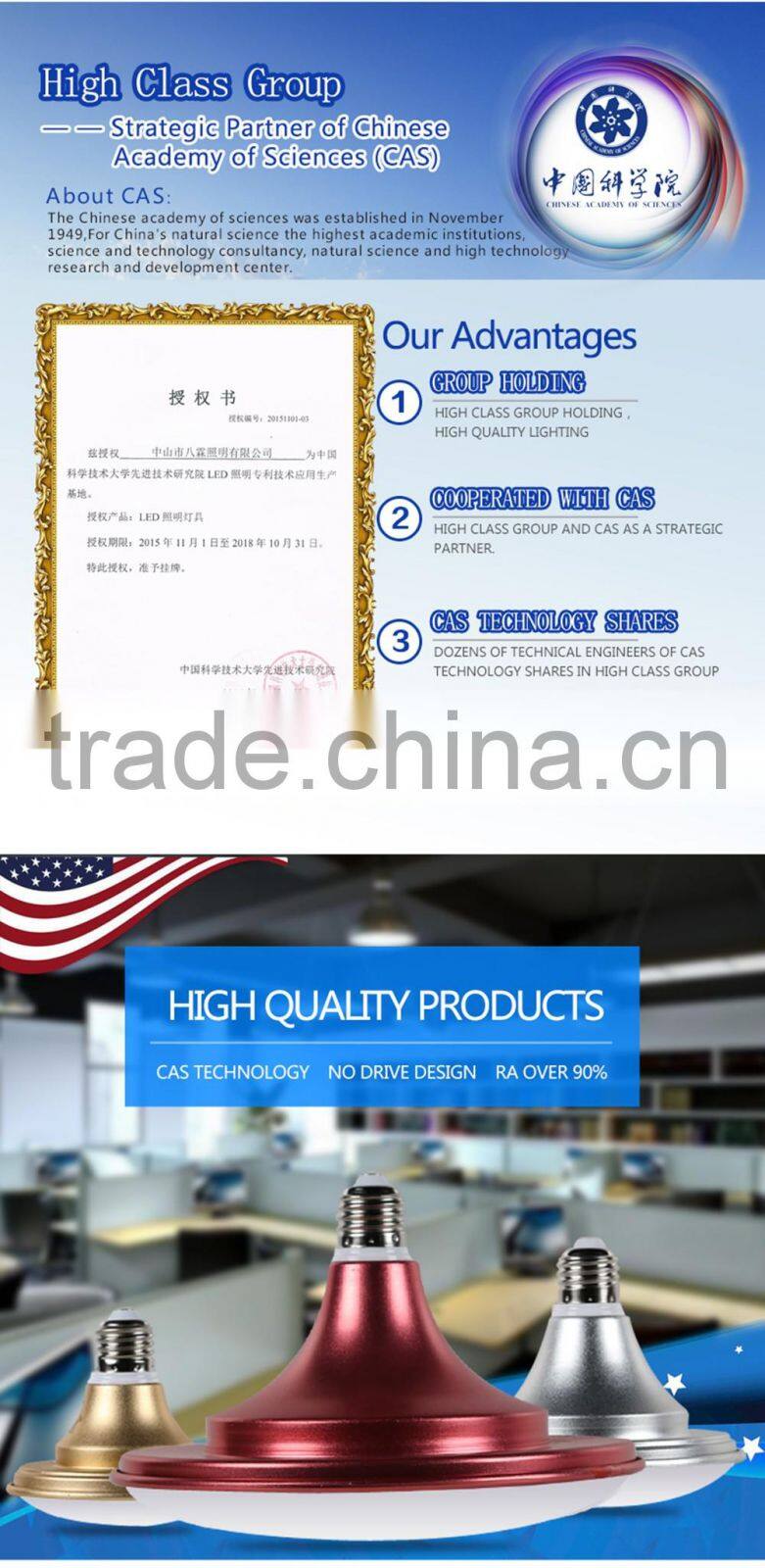 High Braightness Patent UFO Flying Saucer 220V 12W 18W 24W 36W IP65 Waterproof LED Bulbs E27