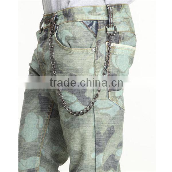 2015 printed camo design denim jeans wholesale camo pants JXQ954