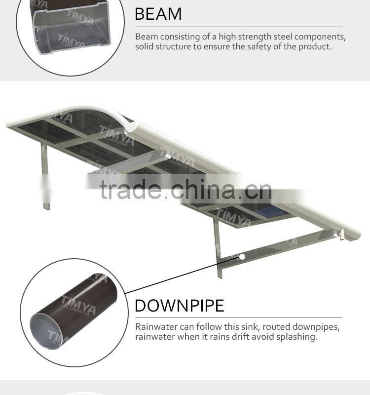 High grade aluminium awning, rain protect canopy /balcony sun shades