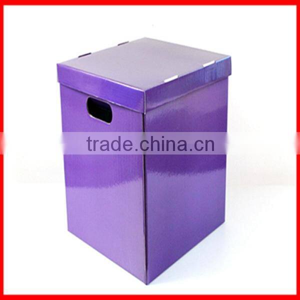 Craft Custom Purple Printing Corrugated Good Paper CMYK Gift Storage Box