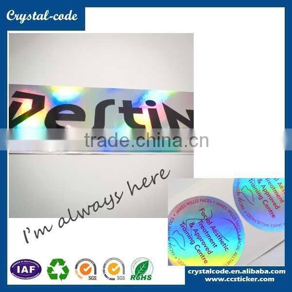 Custom logo 3d honeycomb pattern hologram sticker