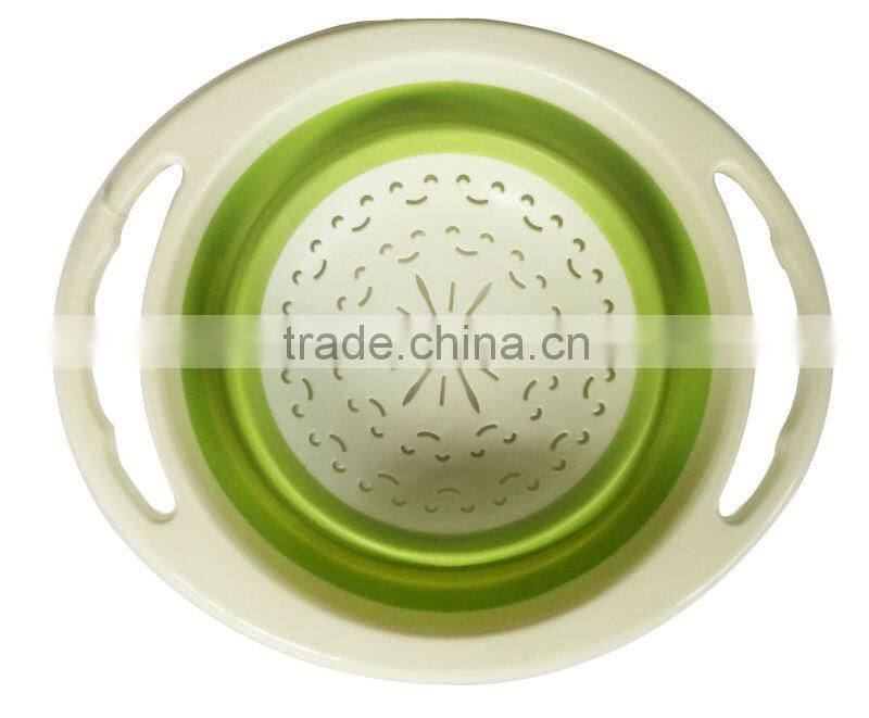 kitchen folding plastic colander plastic sink colander