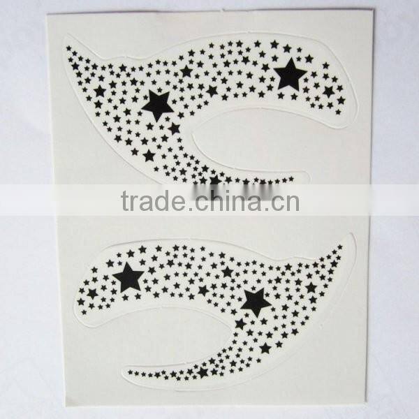 Custom fashion temporary makeup floral eye shadow stciker eyelids tattoo party eyes decoration sticker