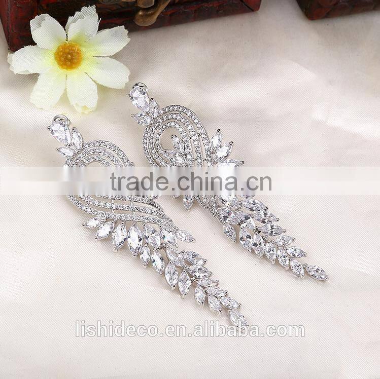 Latest Artificial Diamond Earrings Jewelry Party Wear Custom Fashion Earring