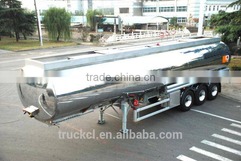 Saso Aluminum Alloy fuel Tank Trailer Aluminum Fuel Tanker Trailer DOT Aluminum Fuel Tank Trailer