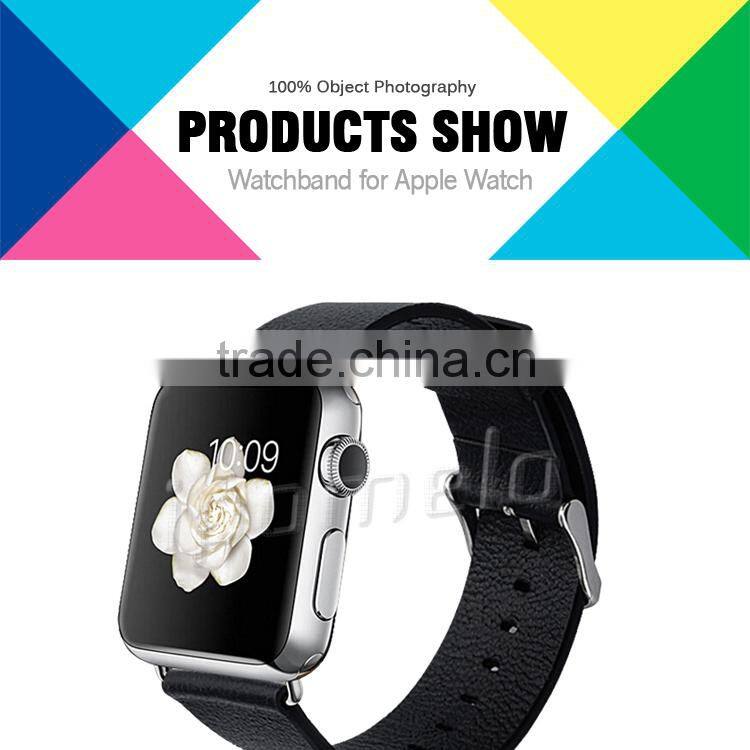 2015 new products watch band for Apple Watch, Leather watch band with buckle Watchband For Apple Watch