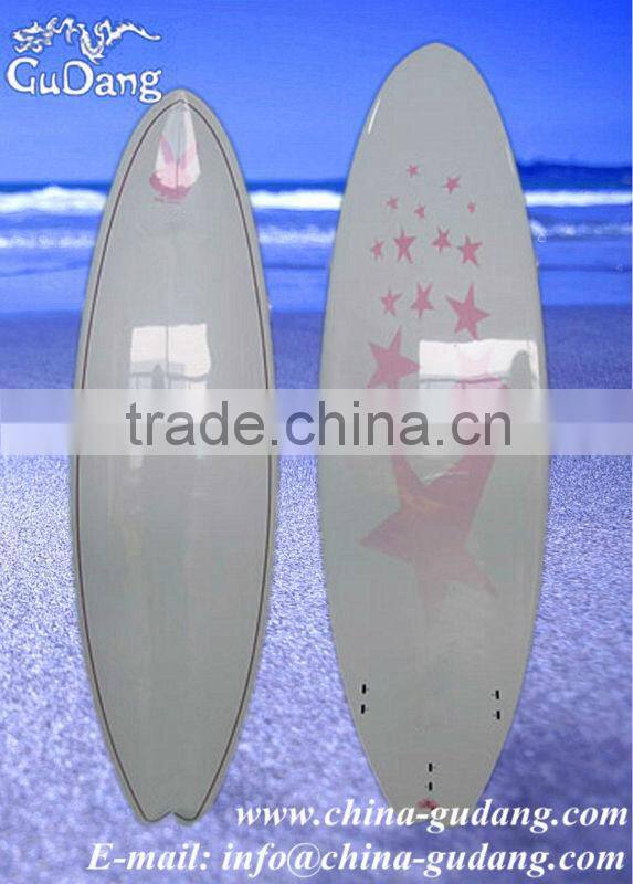 fiberglass stand up paddle board with EPS foam core sup board surfboard
