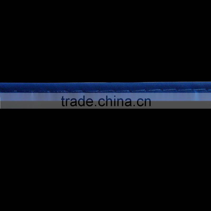 Blue Reflective Piping with White Edge